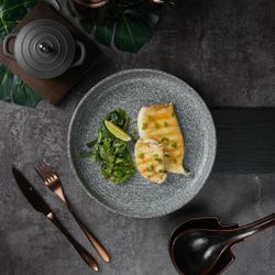 Тарелка с бортом d 25,8 см h3,1 см Glossy Stone Untouched Taiga P.L. Proff Cuisine [1]