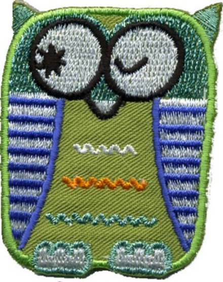 Термоаппликация HKM "Сова", 6,5 х 4 см, 1 шт
