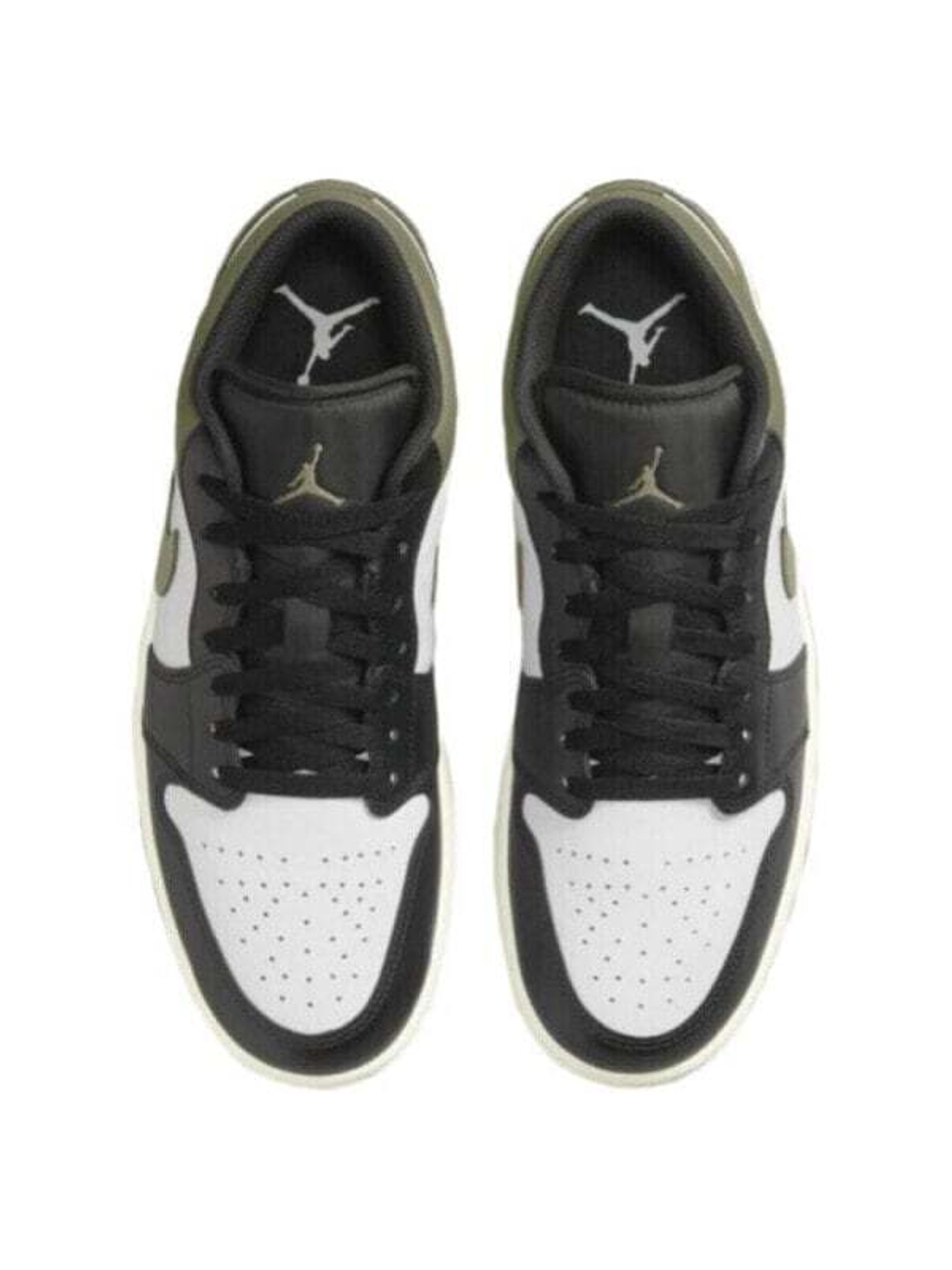 Кроссовки Jordan 1 Low Black Toe Medium Olive