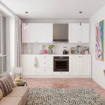 Кухонный модуль 60х60х85, Авери, напольный под духовой шкаф, из МДФ и ЛДСП, белый, Dipriz