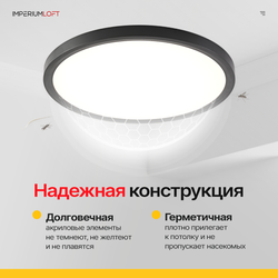 Потолочный Светильник Slim D40 Чёрный By Imperiumloft