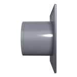 Вентилятор вытяжной D100 SLIM 4С dark gray metal с обратным клапаном  DICITI