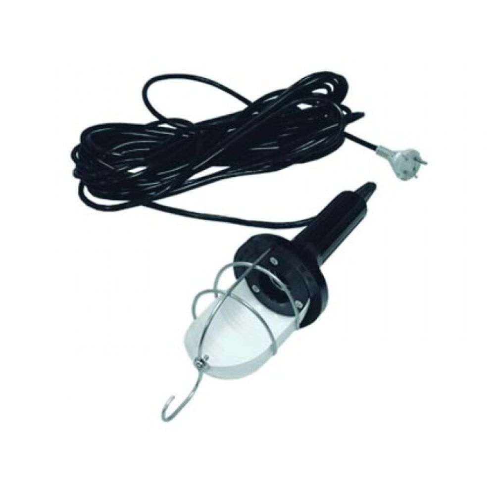 Светильник переноска 5м, (черный провод) STANdart luxe  (1/50шт)