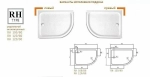 Душевой поддон Cezares TRAY-A-RH 120x90