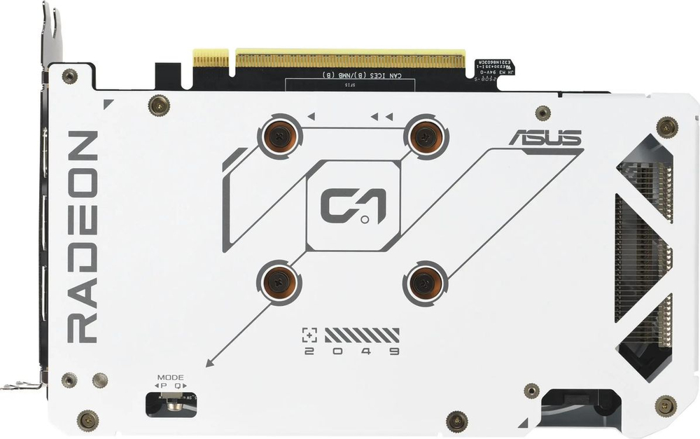 Видеокарта ASUS AMD  Radeon RX 9060XT DUAL-RX9060XT-16G-WHITE 16ГБ Dual, GDDR6, Ret