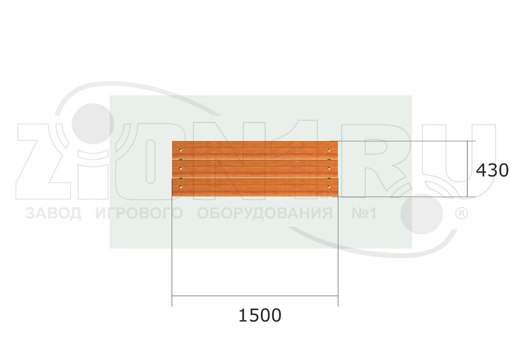 Скамейка парковая М3