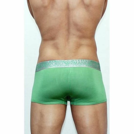 Мужские трусы боксеры модальные Emporio Armani зеленые