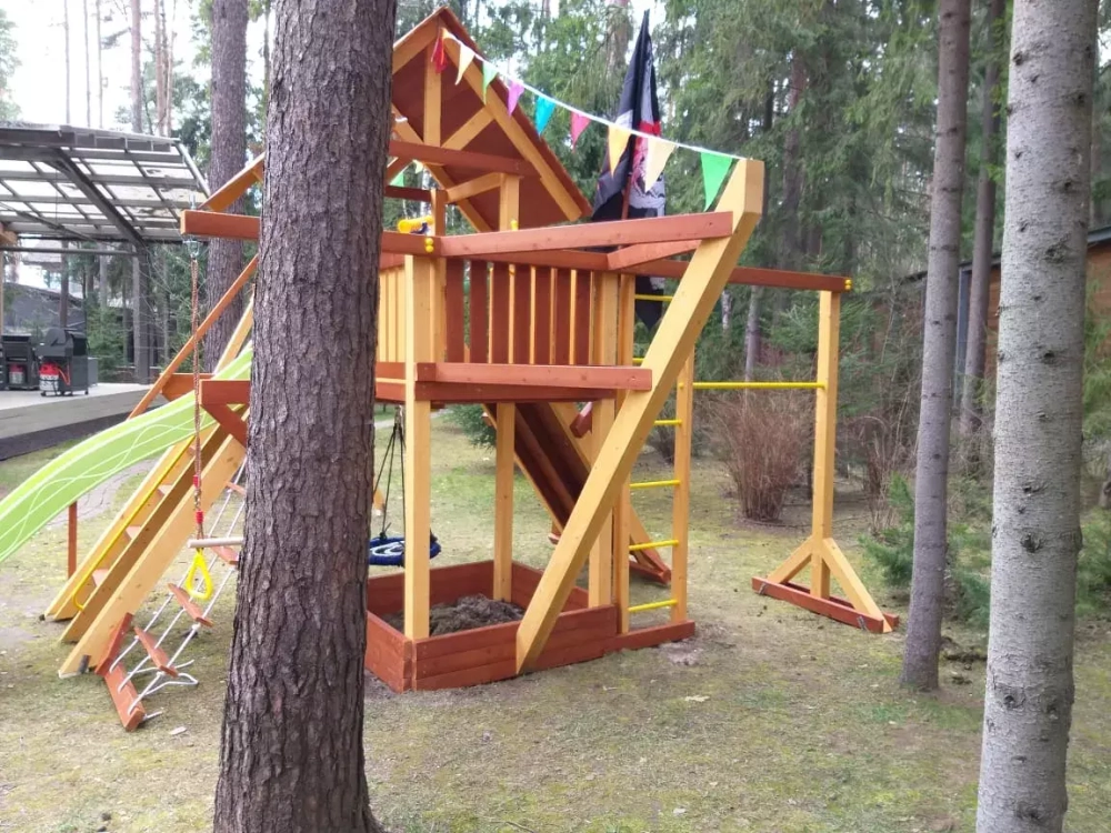 Деревянный игровой комплекс Савушка Lux - 6