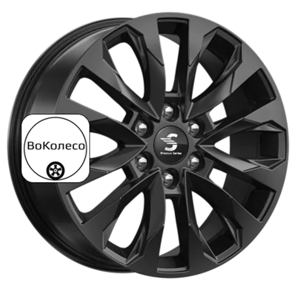 8x20/6x139,7 ET38 D67,1 КР007 (Pajero Sport) Fury black Premium Series