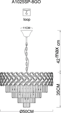 Подвесная люстра Arte Lamp