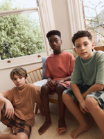 Пижама для мальчика Next AM2-779, 3 шт., Оранжевый, Хаки, Красный