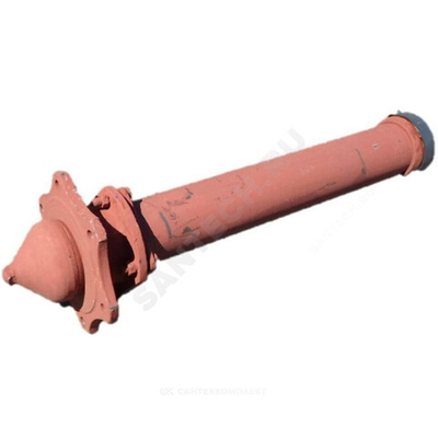 Гидрант пожарный подземный сталь Ду 125 мм 2500 мм Ру10 красный ГИДРОПРОМ-СПБ