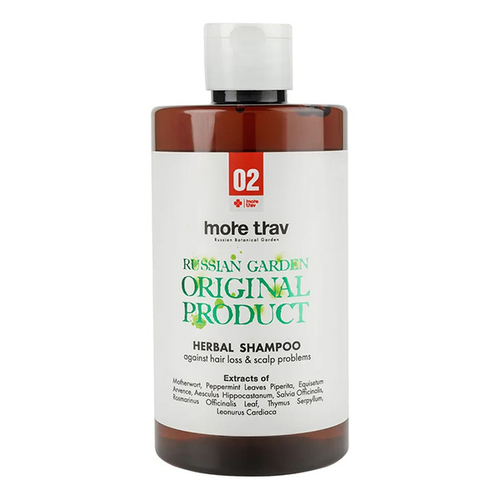 Фито-шампунь от выпадения волос и проблем кожи головы More Trav Herbal Shampoo Against Hair Loss & Scalp Problems 460мл