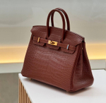 Сумка Hermes из кожи крокодила 25 см