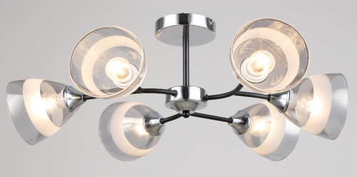 Потолочная люстра Mirastyle SX-N-2249/6 CH+BK