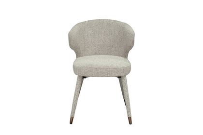Стул обеденный 55x62x77см Garda Decor белый шенилл