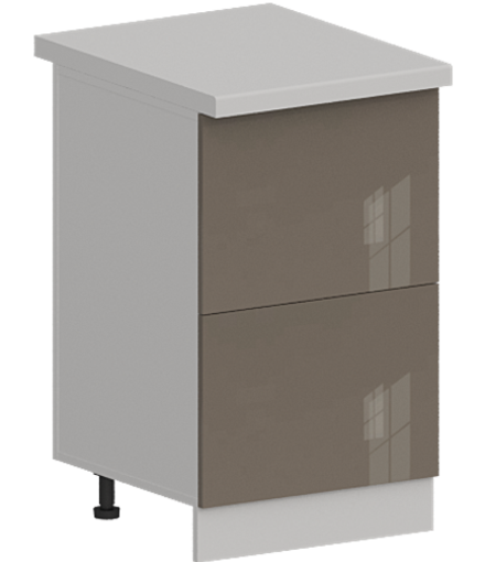 Кухня Модуль ШН2Я 500 Белый / Капучино