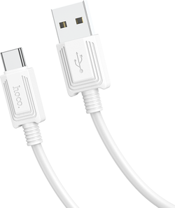 Кабель USB - микро USB HOCO X37 Cool power, 1м, 2.1A, белый