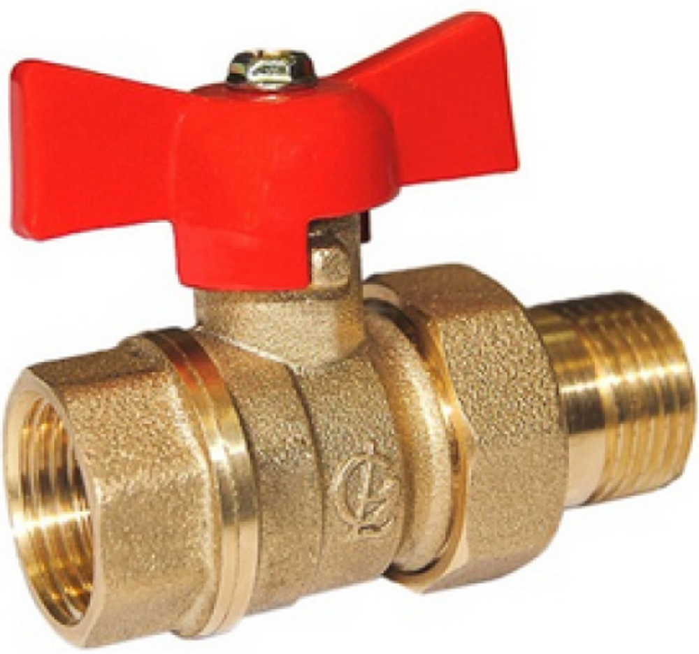 Кран шар 3/4" ду20мм х 1/2 ду15мм б г/ш Кран шар 3/4" ду20мм х 1/2 ду15мм б г/ш