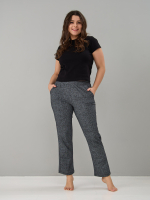 Брюки Б-18/черный-рогожка