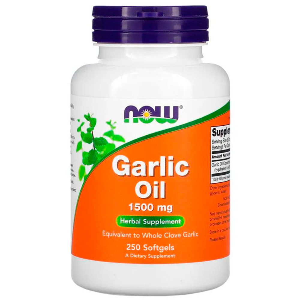 NOW Garlic Oil 1500мг (250 капс.)
