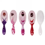 Расчёска массажная «Stylish hair - Девушки», микс 4 вида, овал, 22*7 см