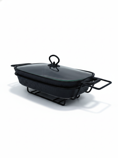 Мармит керамический 2,5 л. прямоугольный Kamille KM 6428 подставка на 2 свечи