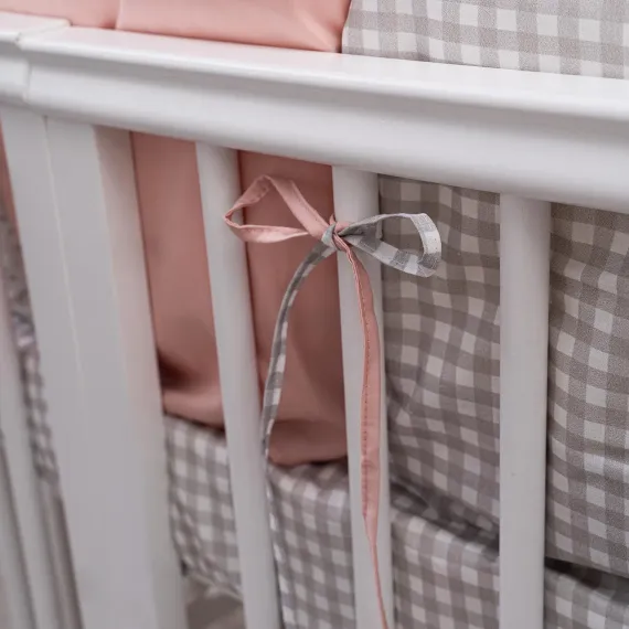 Комплект постельного белья Lollycottons Кролик Лаппин универсальный 6 предметов, Розовый