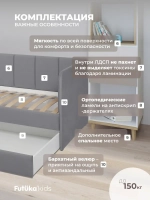 Диван - кровать 200х90 см Stitch ткань Микровелюр