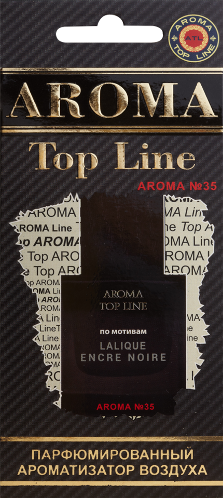 Ароматизатор для автомобиля AROMA TOP LINE №35 ENCRE NOIRE картон