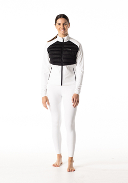 ЛОНГСЛИВ С ПУХОВОЙ ВСТАВКОЙ ЖЕНСКИЙ LONG SLEEVE DOWN PUFFER | WHITE