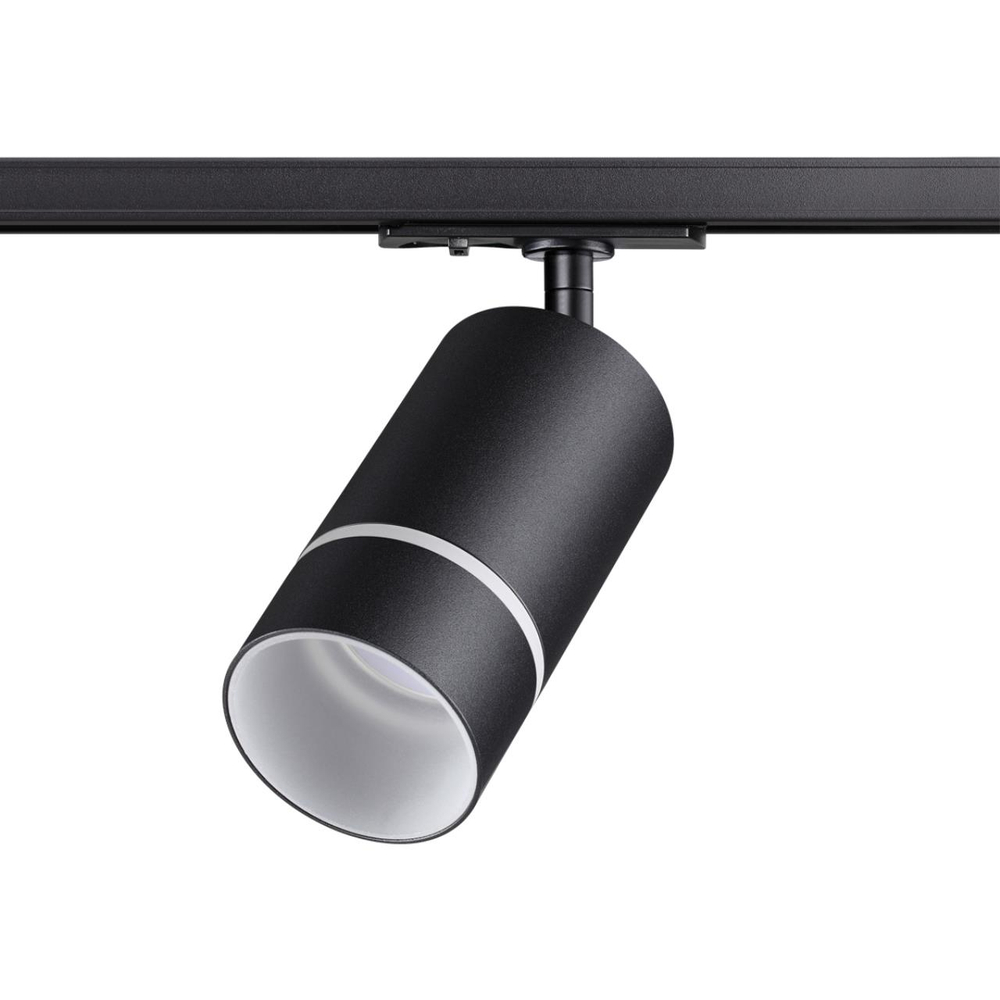 370777 PORT NT21 250 черный Светильник трековый однофазный трехжильный IP20 GU10 9W 235V ELINA