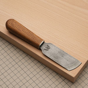 Нож шорный скошенный полукруг "Дуб" // Wild Bull Tools