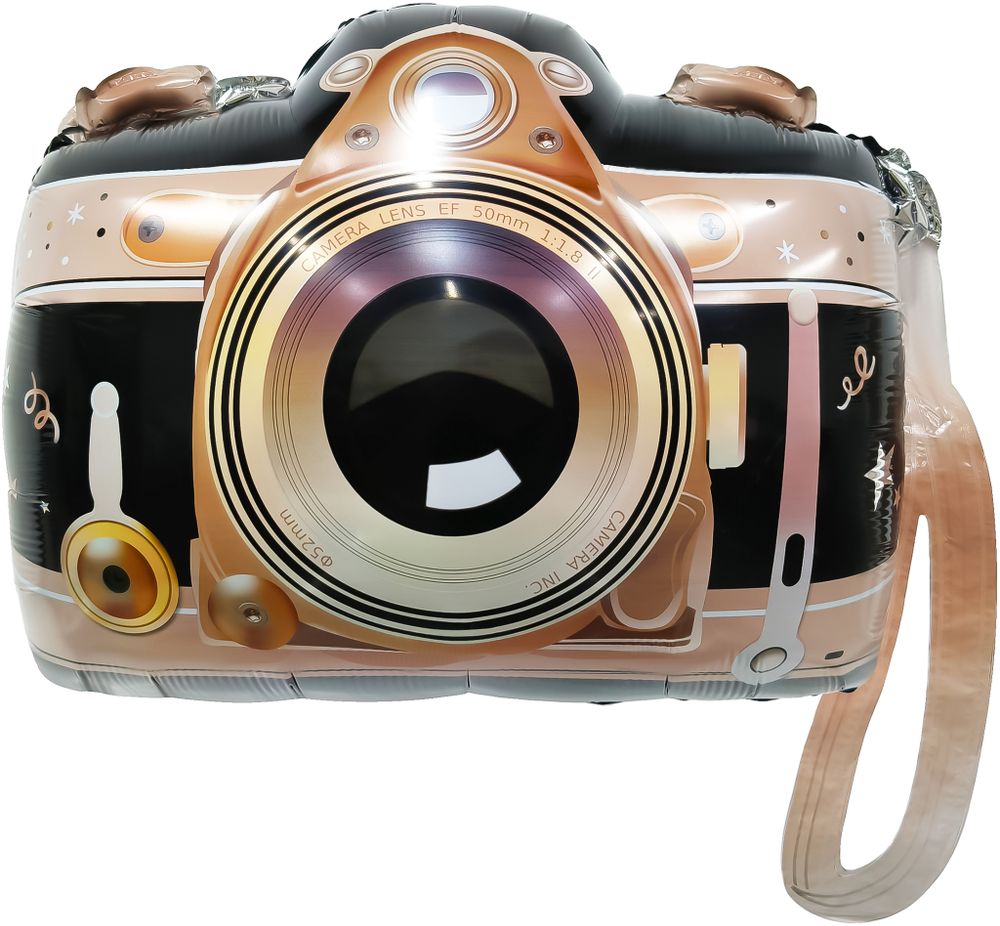 Шар (26''/66 см) Фигура, Фотоаппарат, 1 шт. в уп.