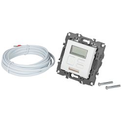 Терморегулятор ЭРА Серия 12 12-4111-01М универс.230В-Imax16А, белый матовый