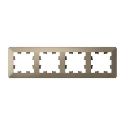 Рамка 4-м AtlasDesign Air шампань/дым. черн. SE ATN220504