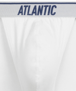 Мужские трусы слипы танга Atlantic, набор 3 шт., хлопок, белые, 3MP-220