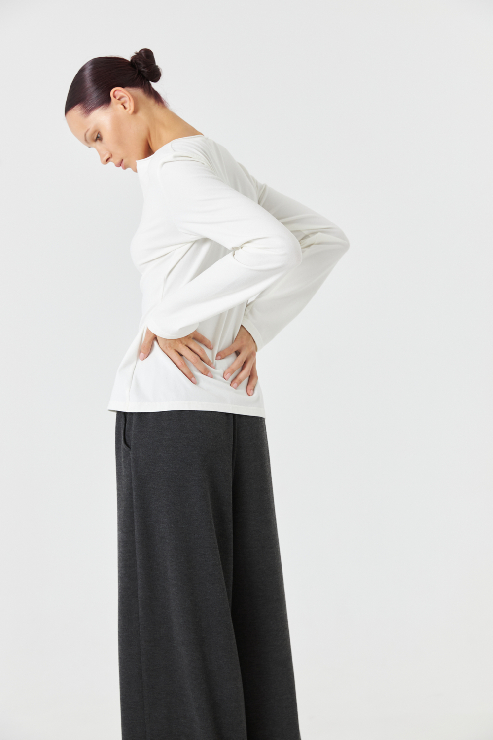 Лонгслив с пуговицами