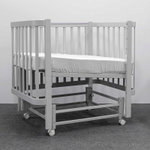 Кроватка ANTEMI Terra Light NEW с маятником, 100х70, арт. НИК 17к серая