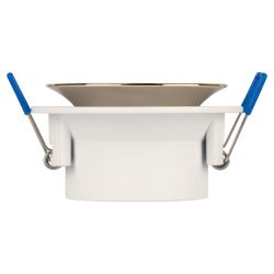 Светильник встраиваемый декоративный ЭРА KL103 WH/GD под лампу MR16 GU5.3 белый/золото | Декоративные встраиваемые светильники