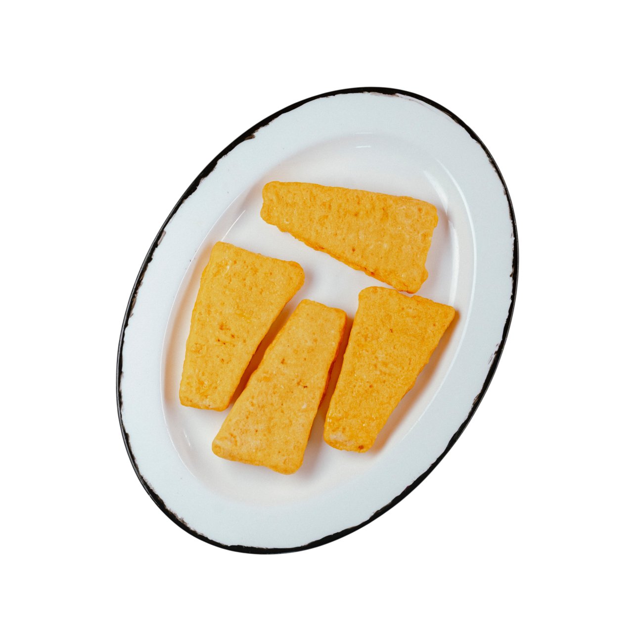 Треугольники лососевые в кляре