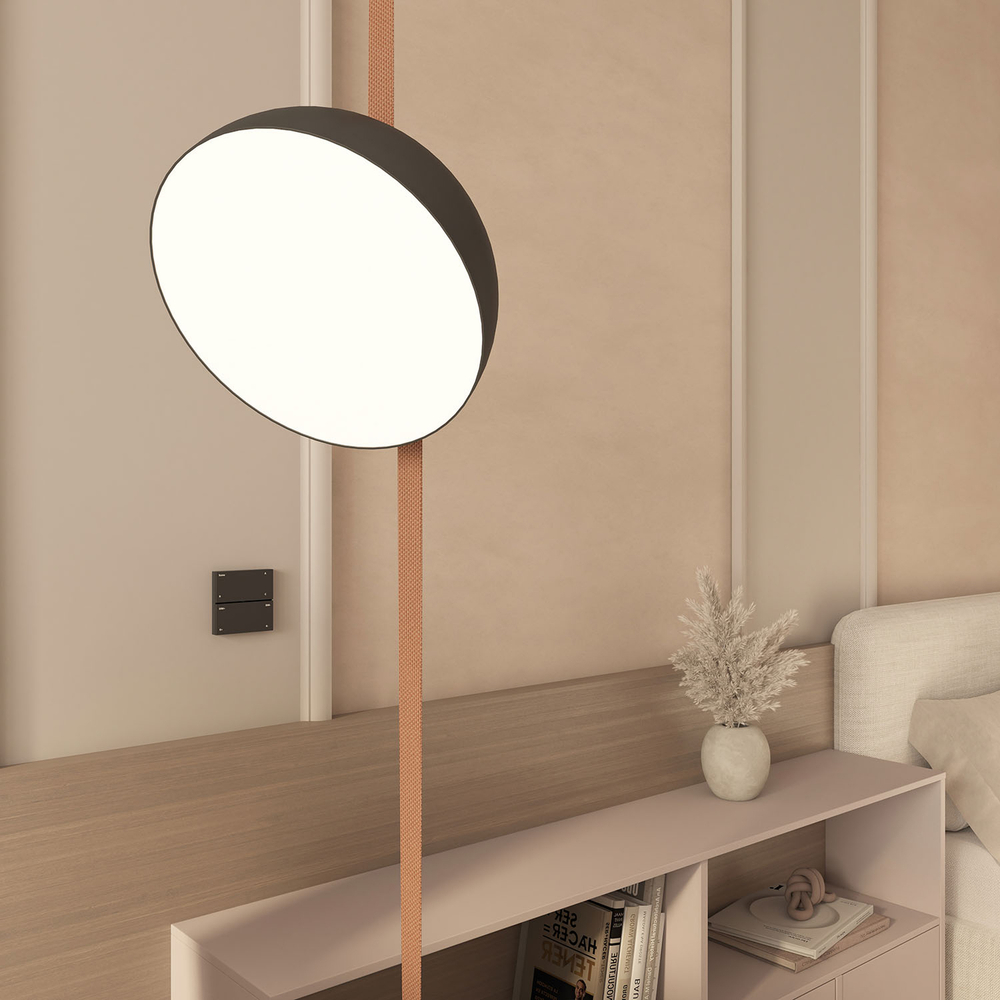 DK7201-DG Накладная настенная панель управления для светильников Air 3000-5000K, серия Control, IP20, CR2032 3V x 2, темно-серый, пластик