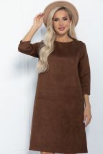 Платье Элегантная простота (коричневое) П11266 LT Collection