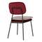 Стул Pea, велюр, бордовый/бежевый
