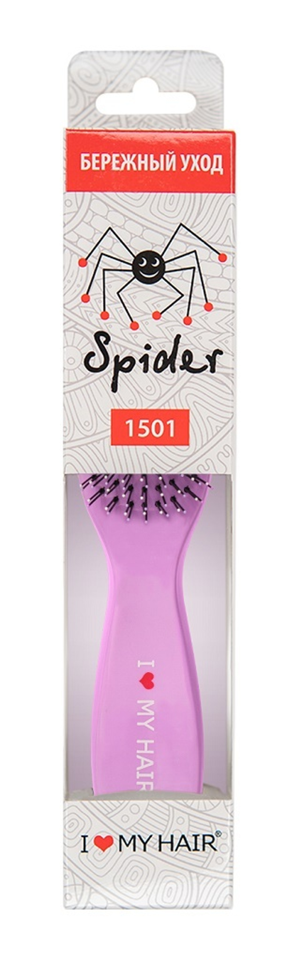 Щетка ILMH "Spider Classic" 1501 лаванда глянцевая M