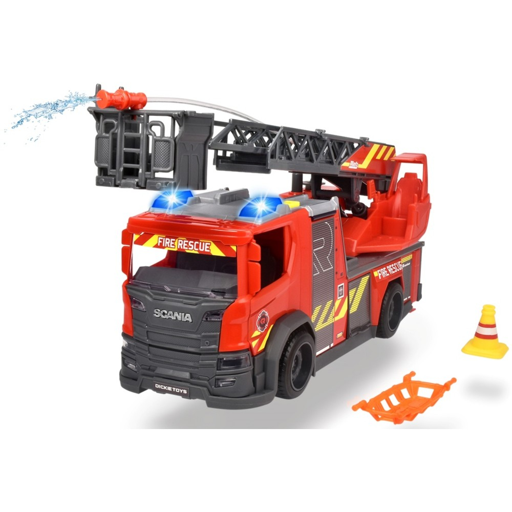 Dickie SOS - Пожарная служба с лестницей Scania Свет Звук 3716017