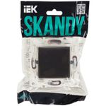 SKANDY Выключатель 1-клавишный перекрестный 10А SK-V03G графит IEK