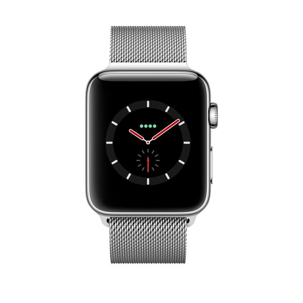 Apple Watch Series 3 Cellular 42mm Stainless Steel Case with Milanese Loop (Silver/Серебристые)