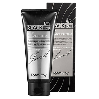 FarmStay Пенка очищающая с муцином черной улитки - Black snail deep cleansing foam, 180мл