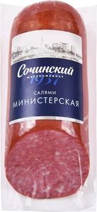 КОЛБАСА САЛЯМИ МИНИСТЕРСКАЯ В/К ВАКУУМ 300ГР СОЧИ